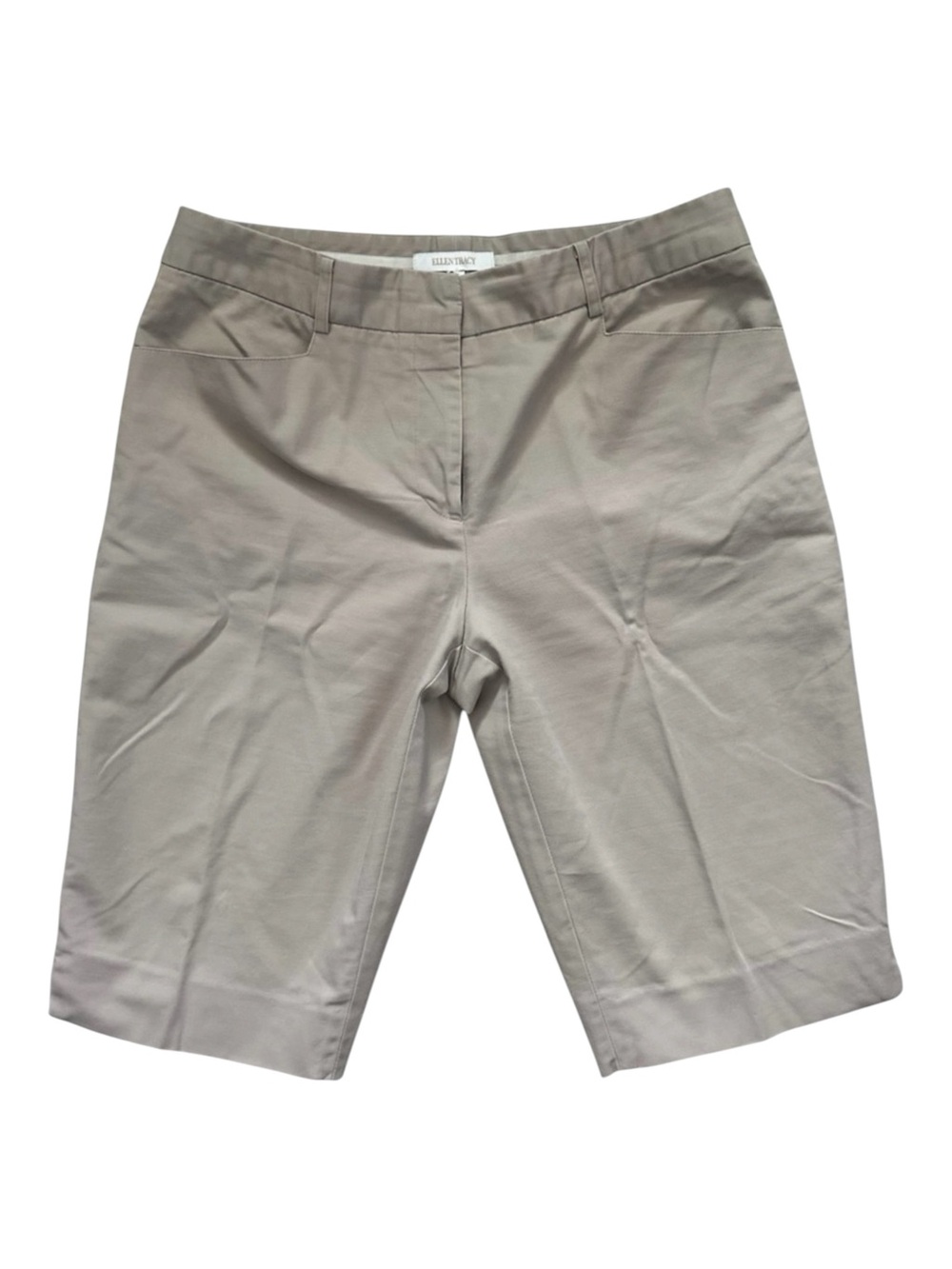 Ellen Tracy Bermuda Shorts Tan Size 12